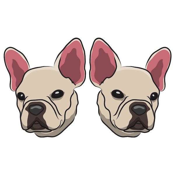 Signmission Frenchie Pug Dog Decal, Dog Lover Decor Vinyl Sticker D-24-Frenchie Pug - main